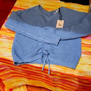 Sincerely Jules cute periwinkle sweater